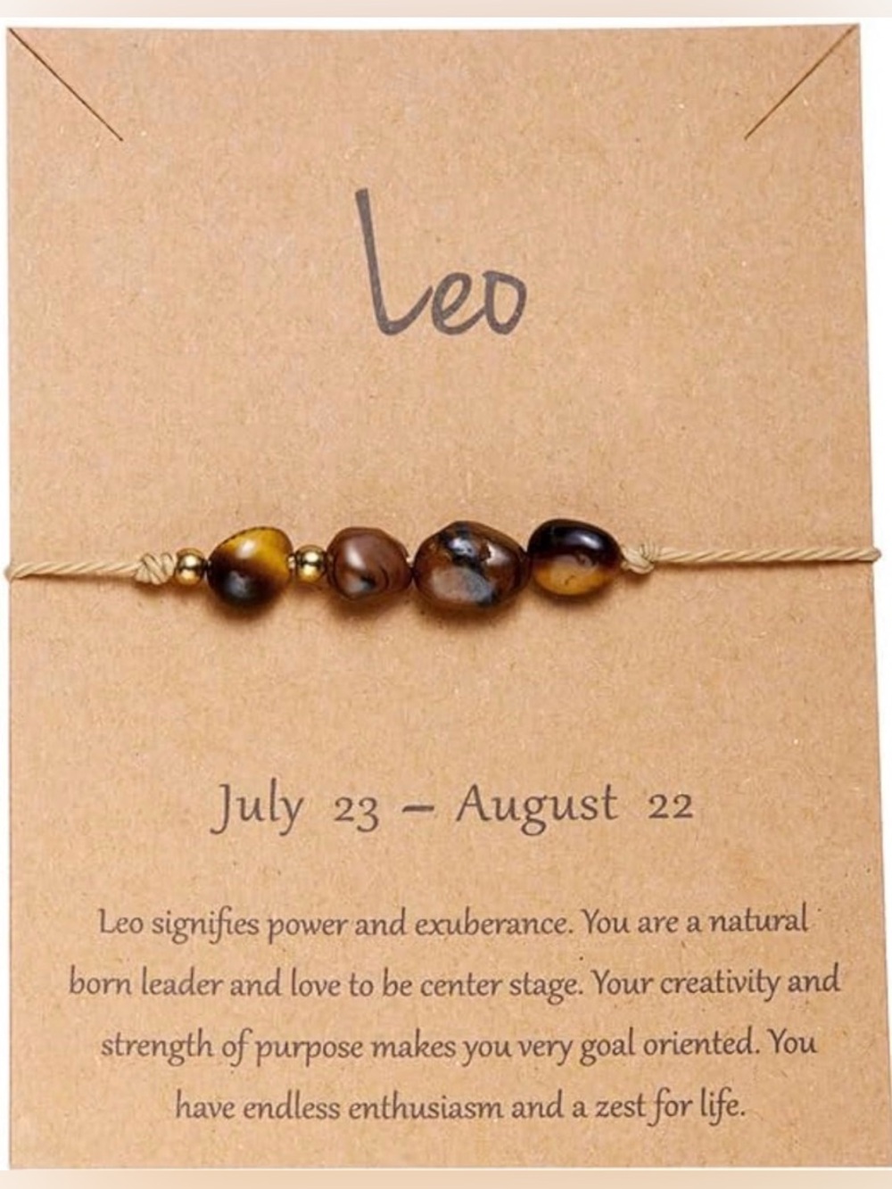Leo Zodiac Beaded Bracelet ♌️